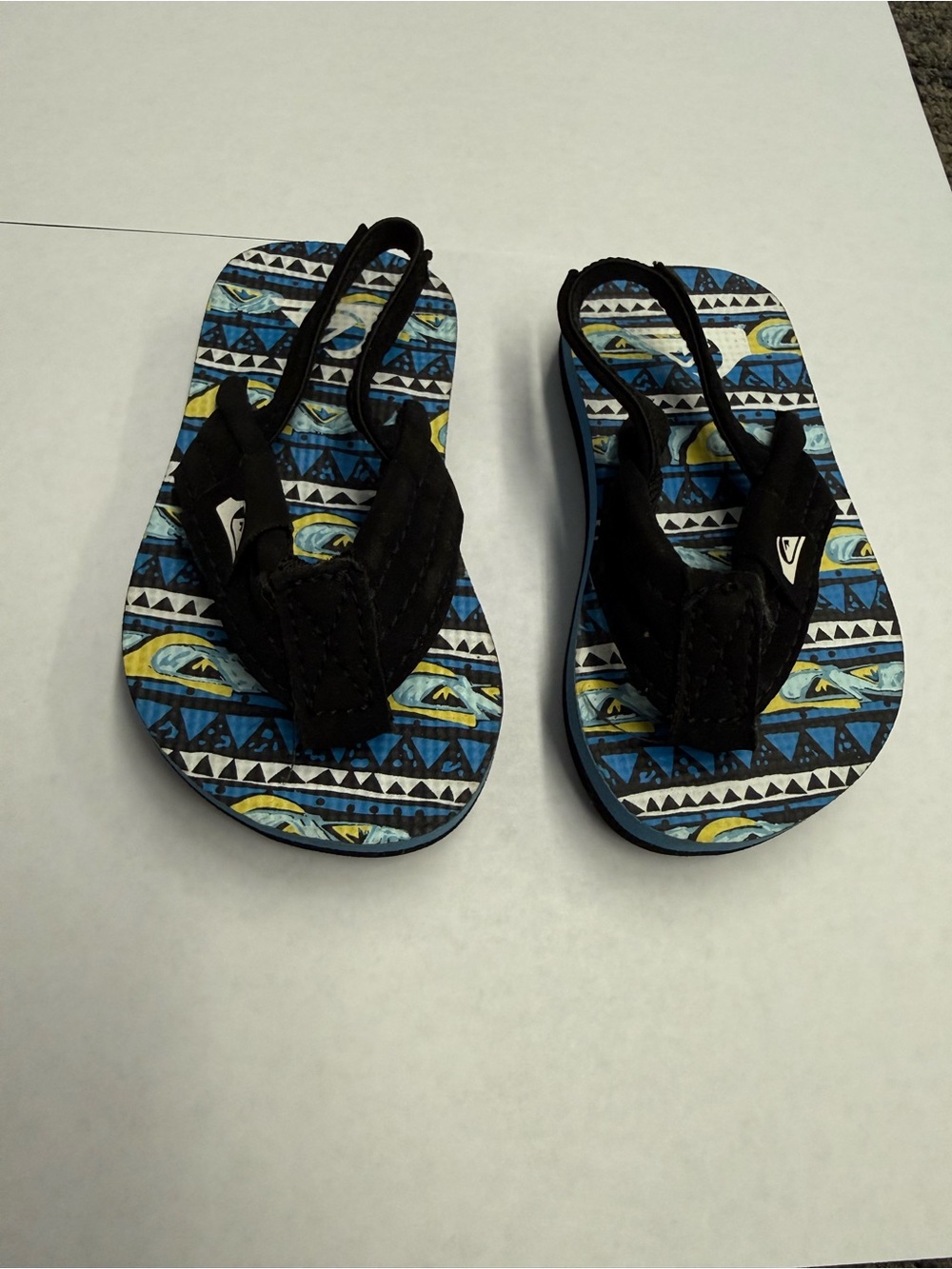 Quiksilver Boys Black Strap Flip-Flops